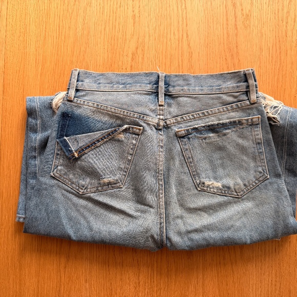 Frame - Le Stevie Crop Light Wash Distressed Jeans - Size 24 - Picture 5 of 5